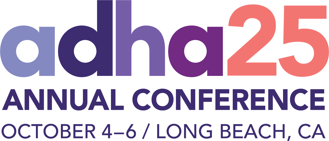 ADHA25 Annual Conference Logo, October 4-6, 2025, Long Beach, CA