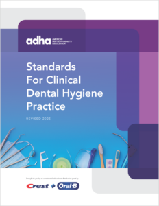 Cover of the 2025 Standards For Clinical Dental Hygiene Practice